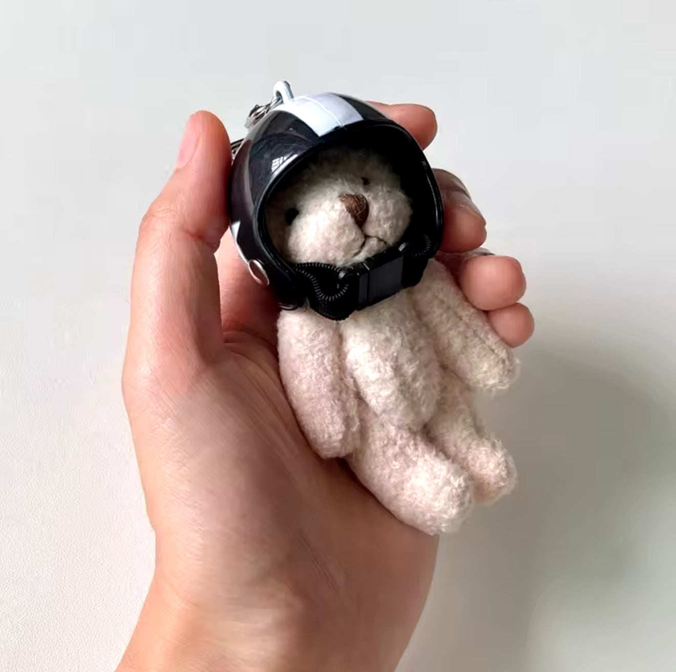 "Biker Teddy"  Keychain